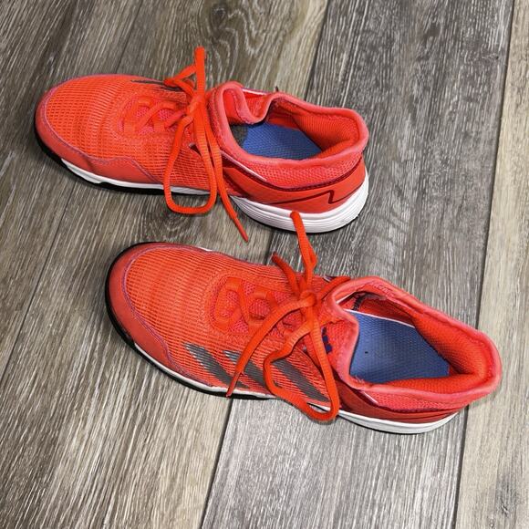 Scarpe Adidas Ubersonic 4 Allcourt Red White Youth Size 2 HP9698 Sneaker Shoes - Picture 6 of 11